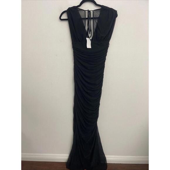 Revolve NBD Jaime Gown black sheer long dress size S NWT $298msrp - Picture 9 of 10